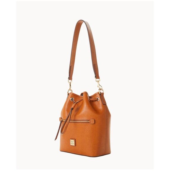 Dooney & Bourke Saffiano Pebble Grain Drawstring Crossbody - Picture 2 of 14